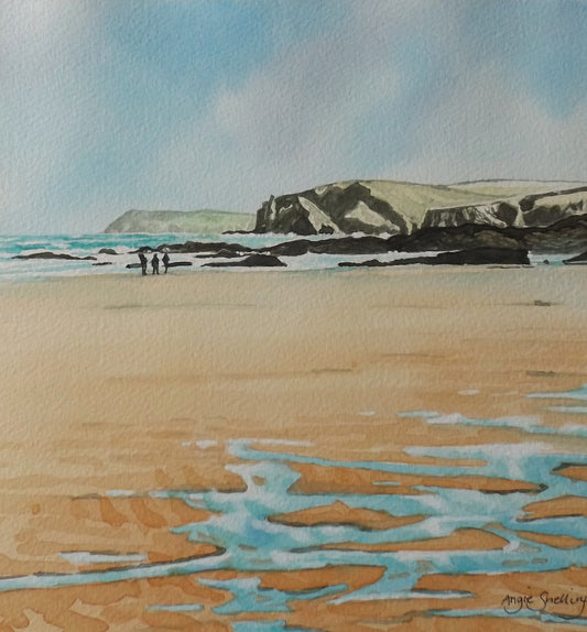 Sun and shadows, Harlyn bay