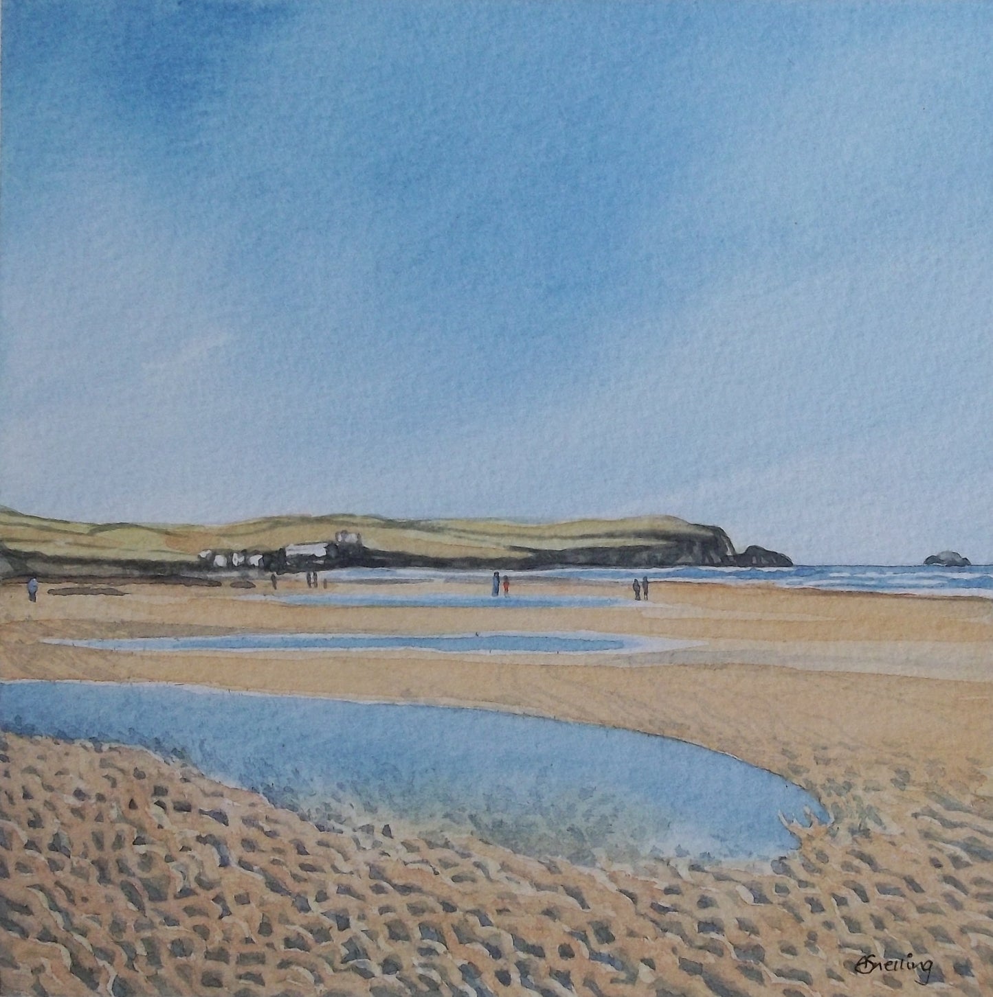 Low tide Camel estuary