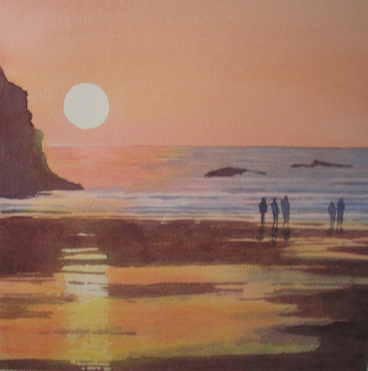 Porthcothan sunset 1